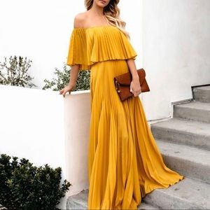 Eternal Love Pleated Maxi Dress